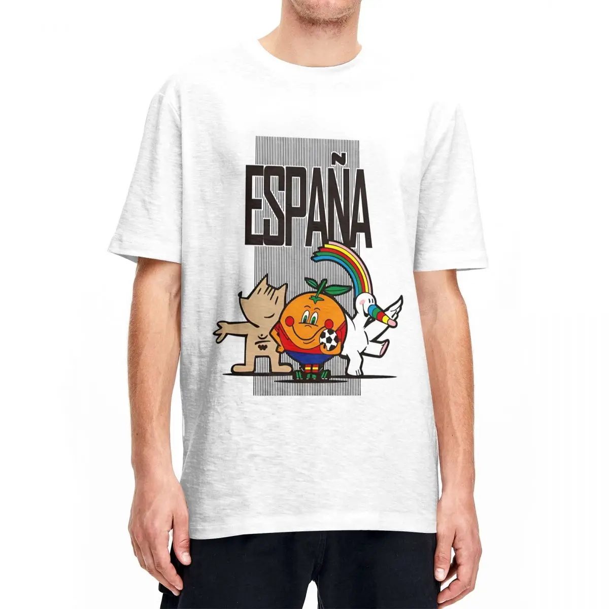 Espana 82 Spain 1982 Mascot T-Shirts for Men Women Vintage Pure Cotton Tees Crewneck Short Sleeve T Shirt New Arrival Clothing