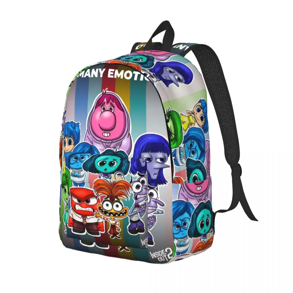 Inside Out 2 Cartoon Emotion for Men Women Student School Bookbag Funny Anime Daypack Elementary High College Outdoor