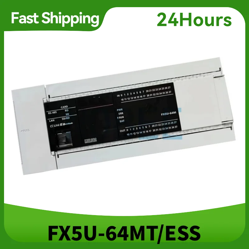 New Original, Controller Melsec Iq-f Series Plc Fx5u Cpu Module Fx5u-64mr/es Fx5u-64mt/es Fx5u-64mt/ess