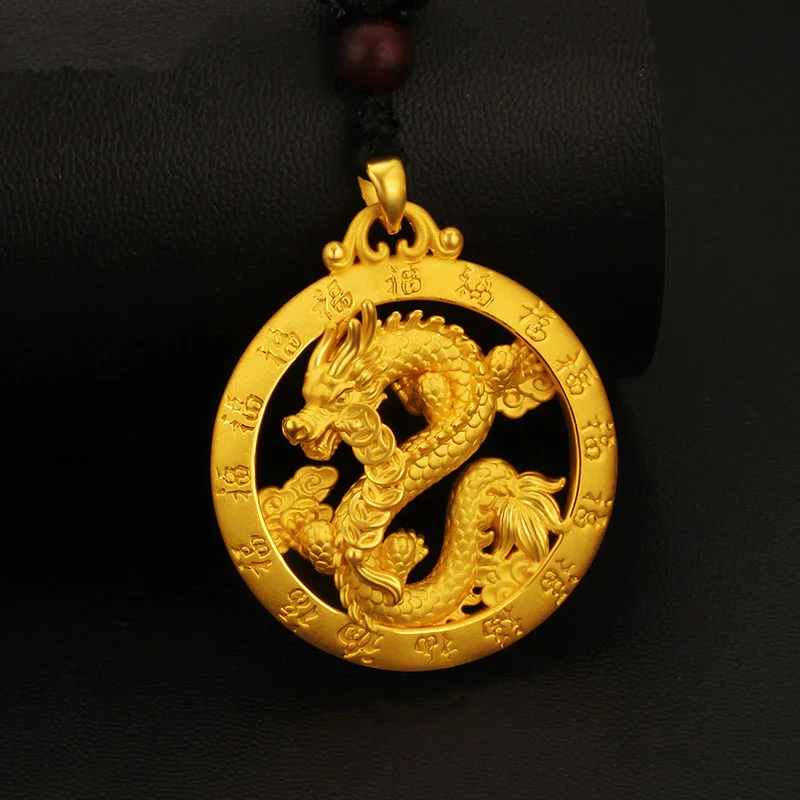 

1pcs Pure 999 24K Yellow Gold Women Lucky Coin Pig Pendant 0.7-0.9g