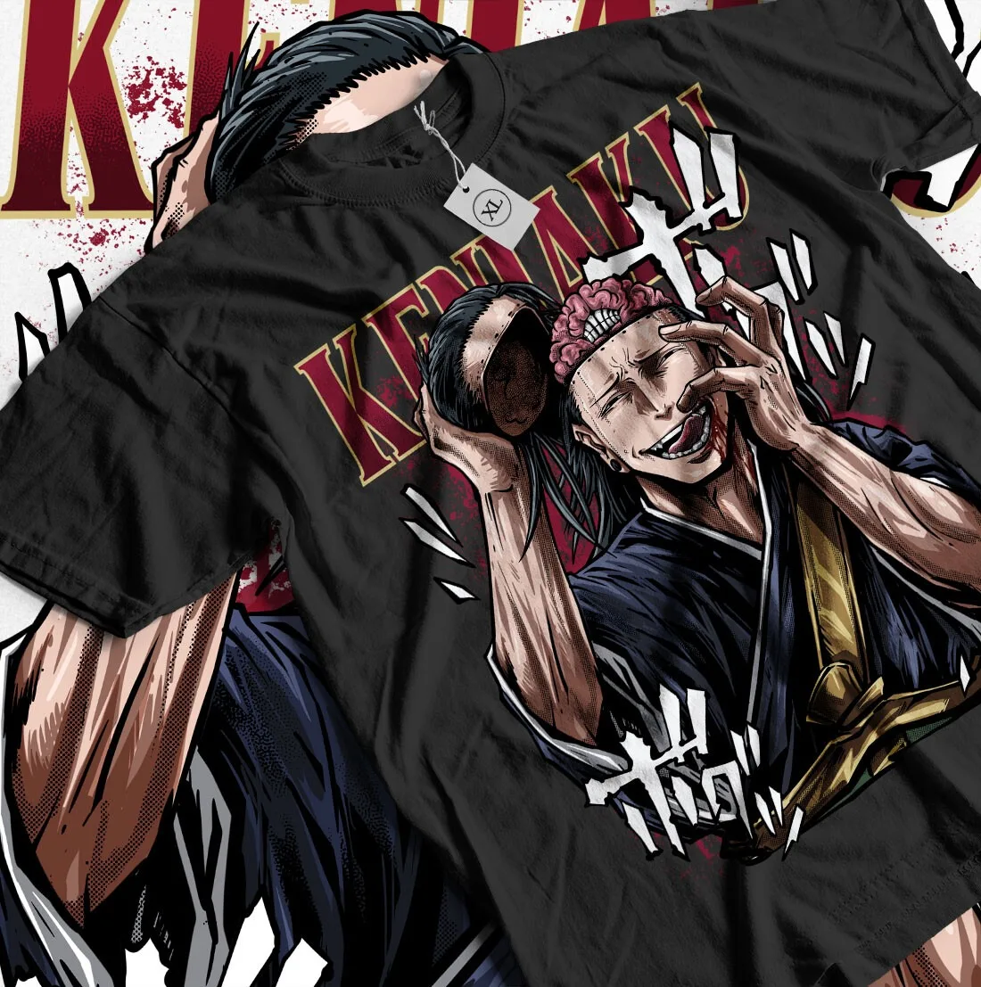 2026 Sommer Jujutsu Kaisen Anime Kenjaku Bedrucktes Lockeres Kurzarm-T-Shirt aus Reiner Baumwolle für Kinder Trendiges Unisex Casual Loose Y2k