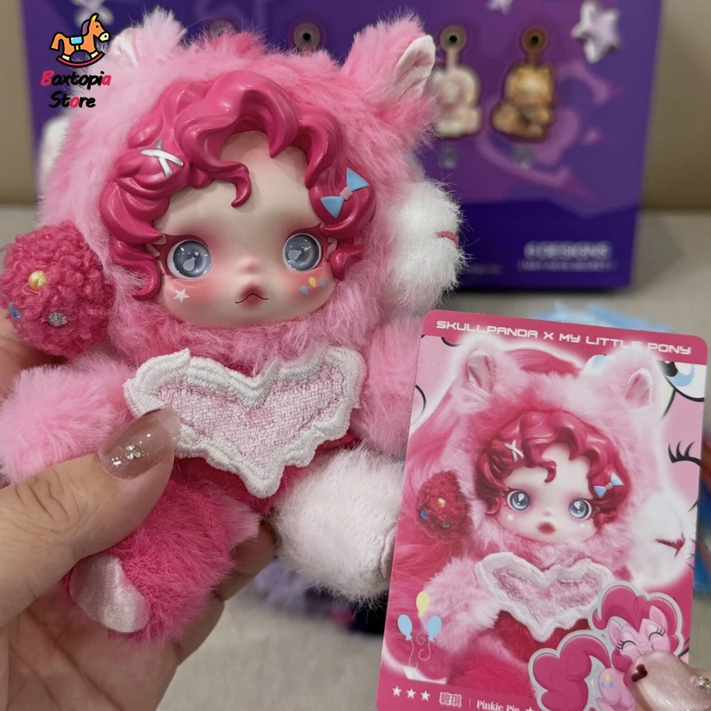 New Official Genuine Pop Mart In Stock Original Skullpanda My Little Pony Series Vinyl Plush Dolls Joint Blind Box Surprise Gift
