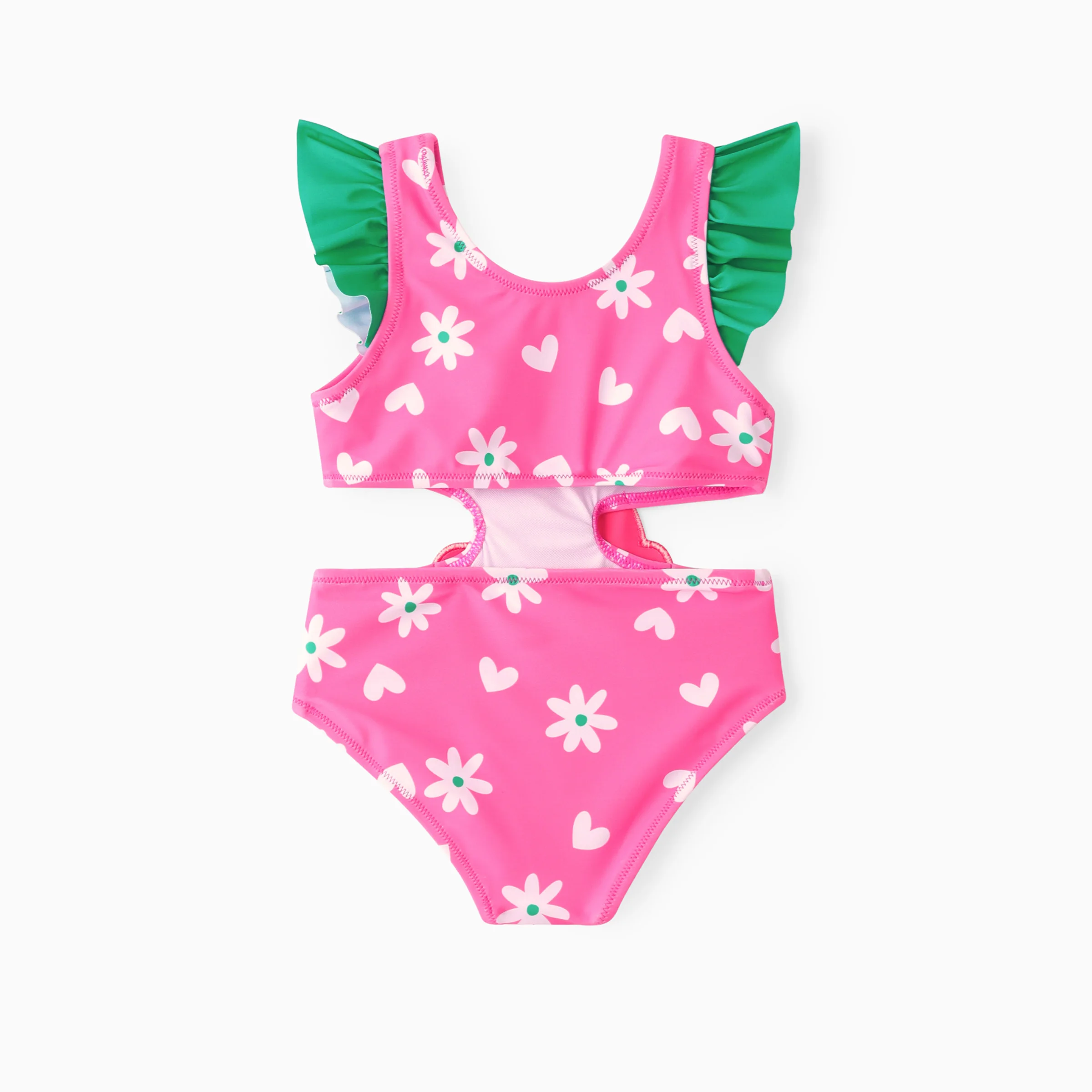 PatPat Baby Girl Childlike Fruit Embroidery Swimsuit