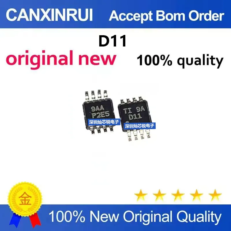 (5-100pieces)Brand new original DAC8811ICDGKR D11 SMD MSOP8 Digital-to-Analog Converter IC