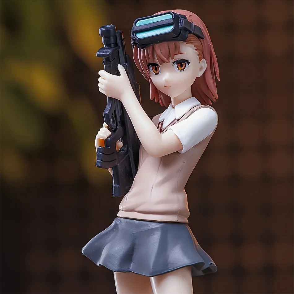 17cm Anime A Certain Magical Index Misaka Mikoto Railgun Girl Anime-Figur PVC Actionfiguren Modell Anime-Cartoon-Modell Spielzeug Geschenk
