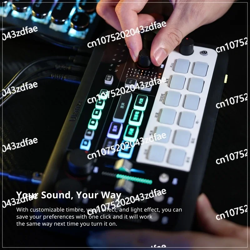 Live Karaoke, Game LIVE, Live Streaming, E-commerce LIVE and Customizable Audio Effects. AX01 All-in-One Audio Mixer,