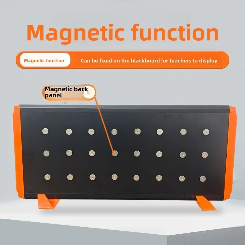 Magnetic home lighting circuit demonstration board, simulating home circuit single-opening and double-control lamps