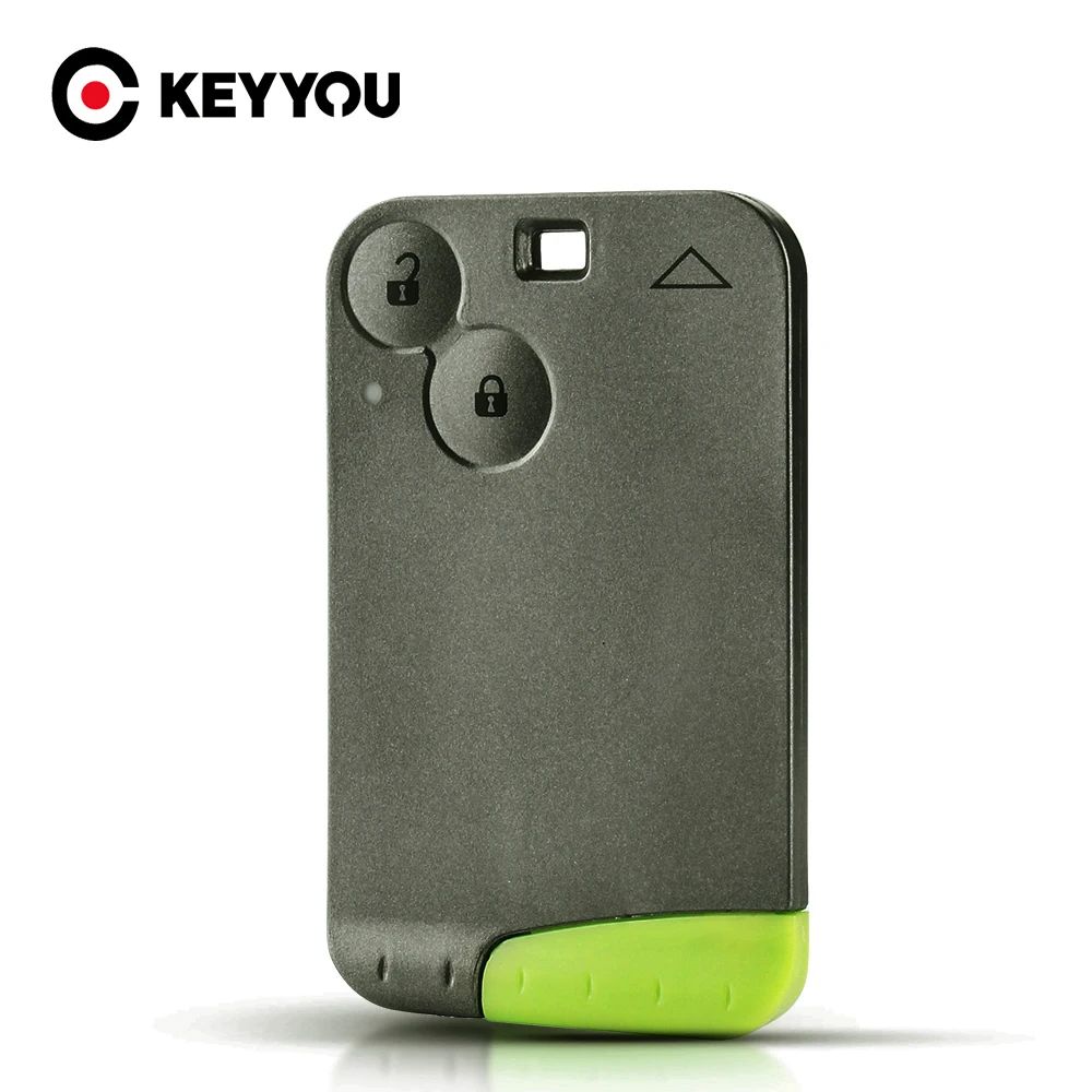 KEYYOU 1PCS For Renault Laguna Espace 2002-2006 Smart Card Key 2 Buttons With Blade New Car Key Case Replacement