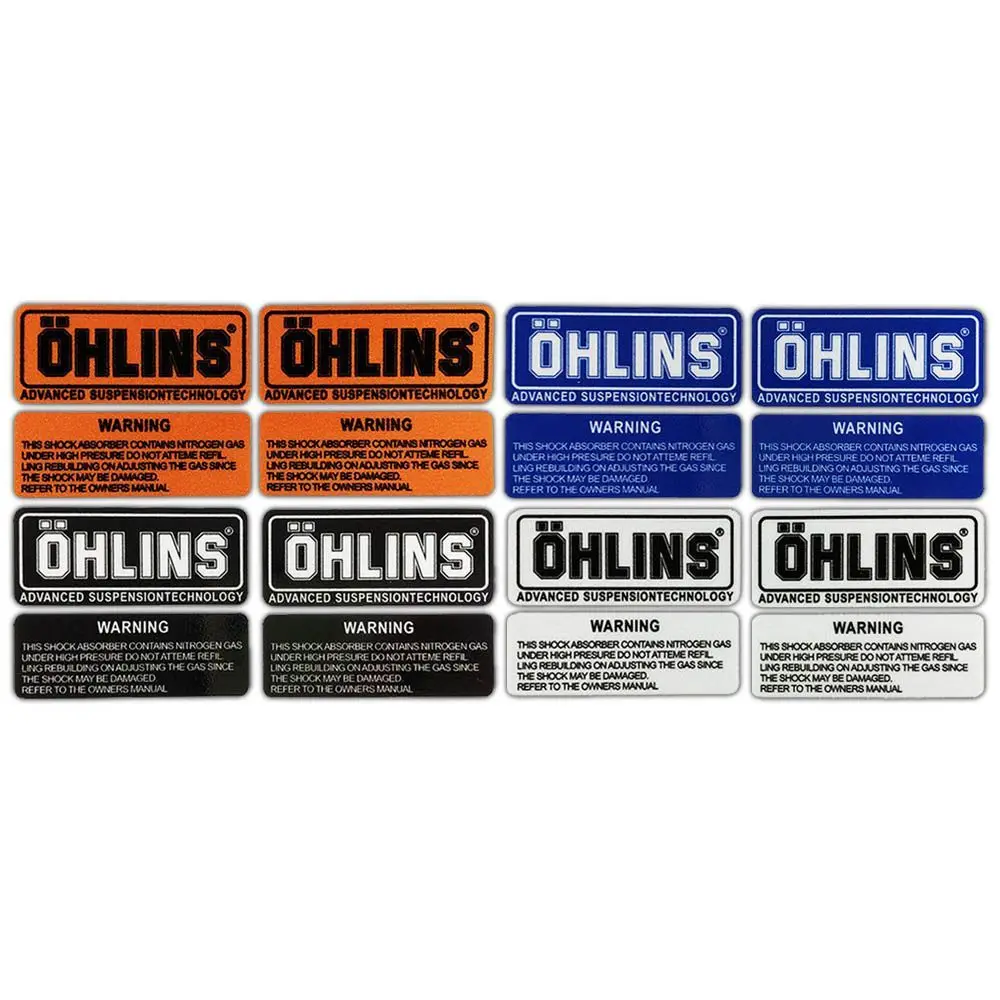for OHLINS reflective shock absorber stickers, electric scooter modification, decal shock absorbers, scratch-resistant view 6