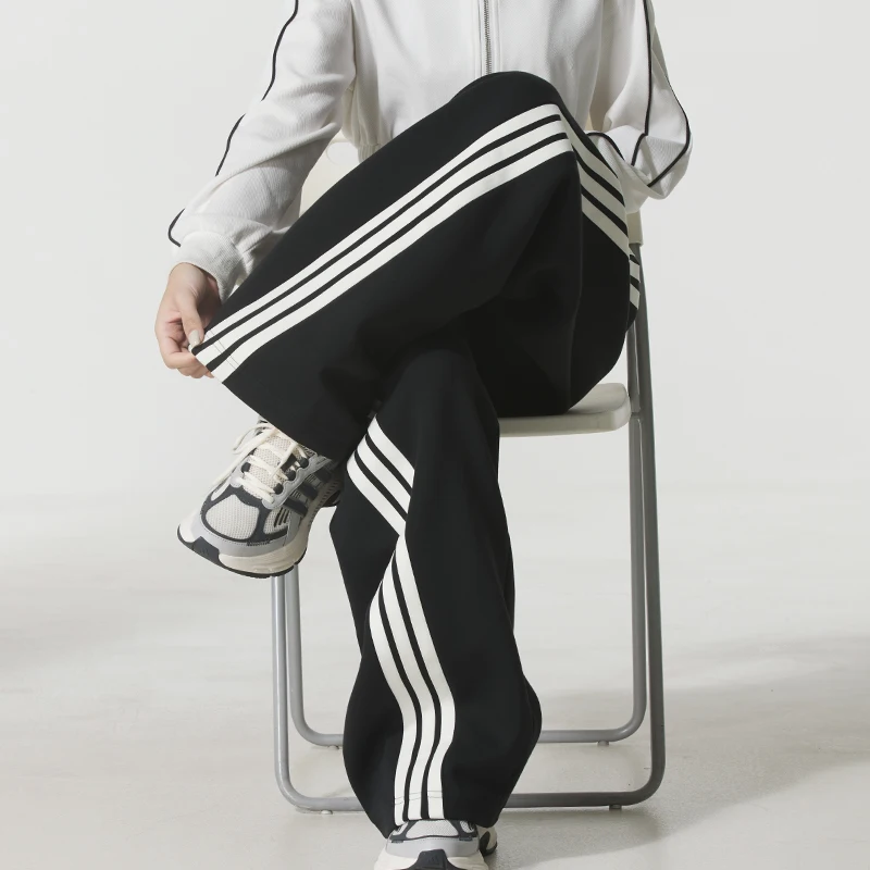 Adidas Ropa deportiva para mujer, pantalones informales holgados a la moda, pantalones de punto cómodos y transpirables Kb8998
