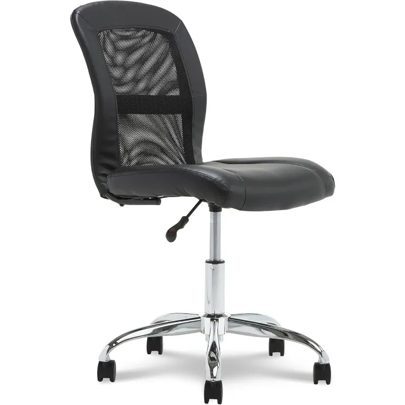 

Small Task Chair with Wheels, Breathable Mesh Back, Foam Cushion Seat for Comfort, Functional, Lightweight and Versatile, Black