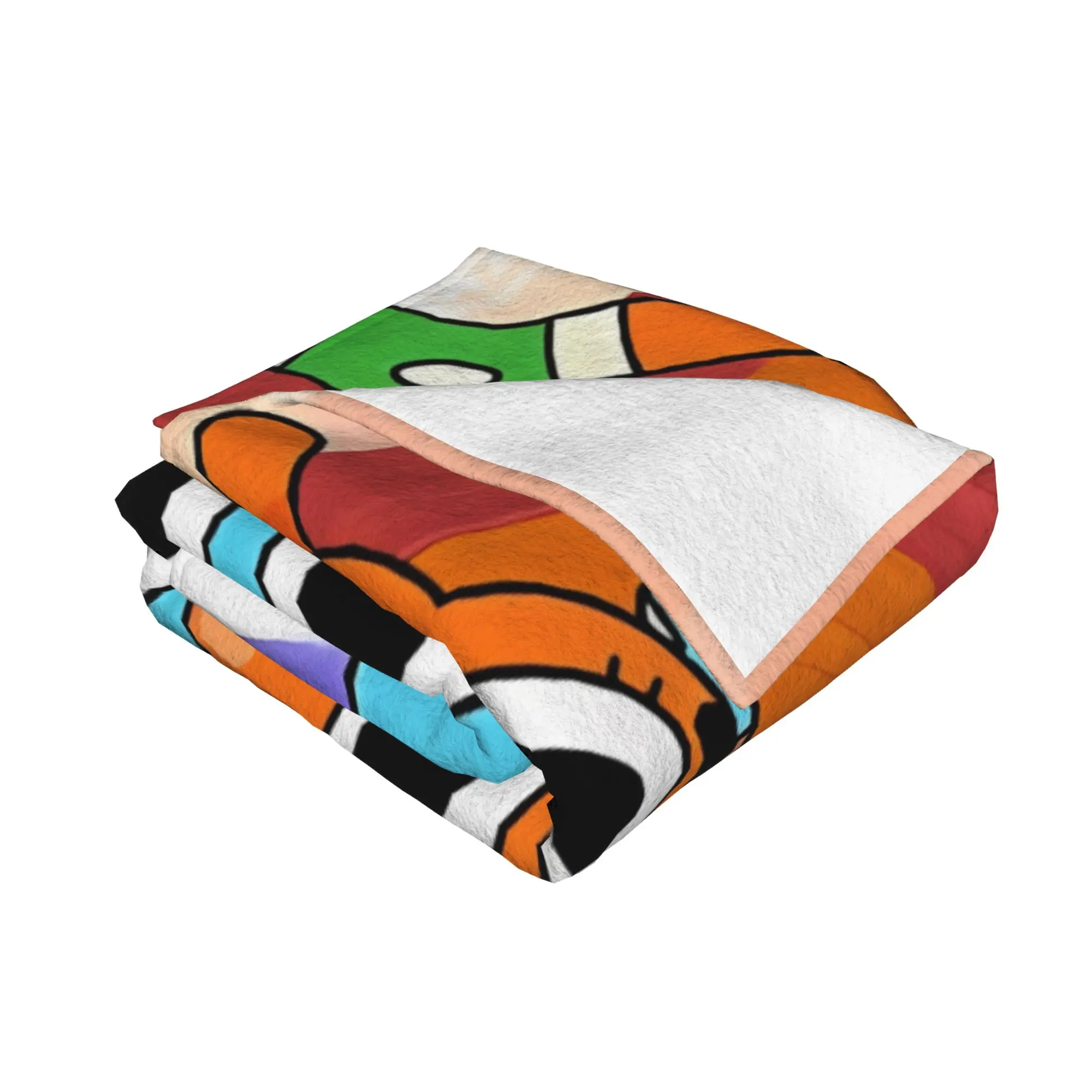 1PC home Cutecore Happy Cartoon Friends tThe Amazing World of Gumball Blanket Super Cosy Plush Home Living Room Sofa halloween