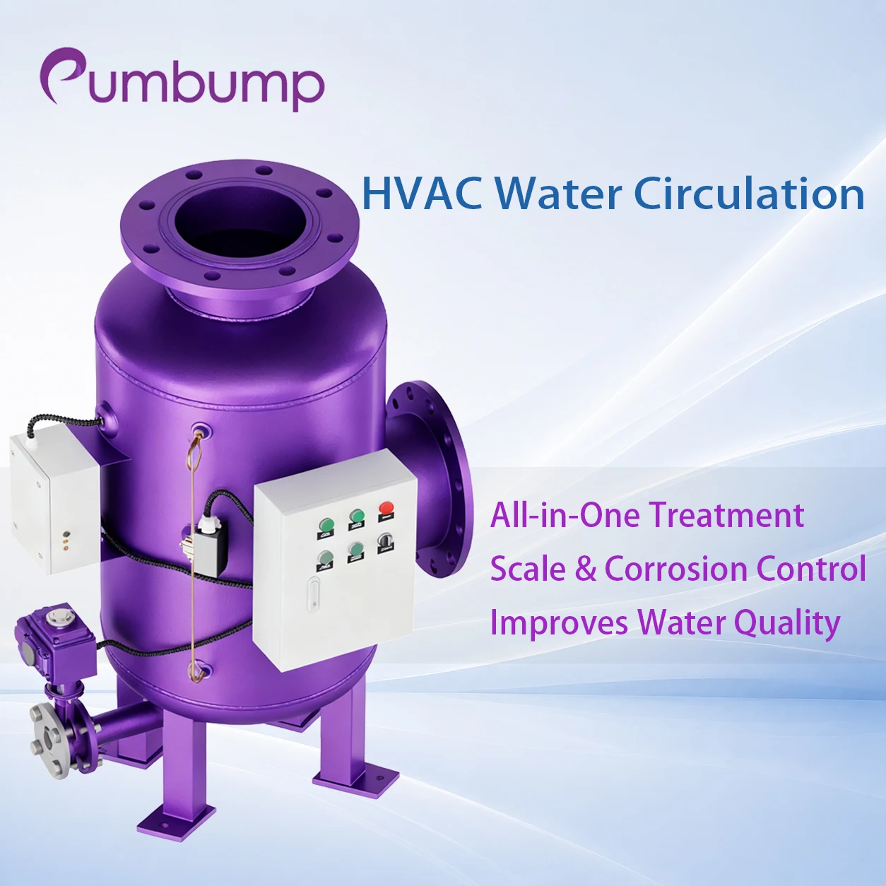 Automatic Backwash Filter HVAC Chilled Water Cooling Water Circulation Self Cleaning Sediment Debris Removal