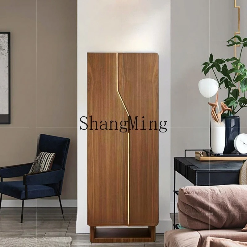 FG light luxury smart password fingerprint lock villa home safe high-end solid wood jewelry storage cabinet
