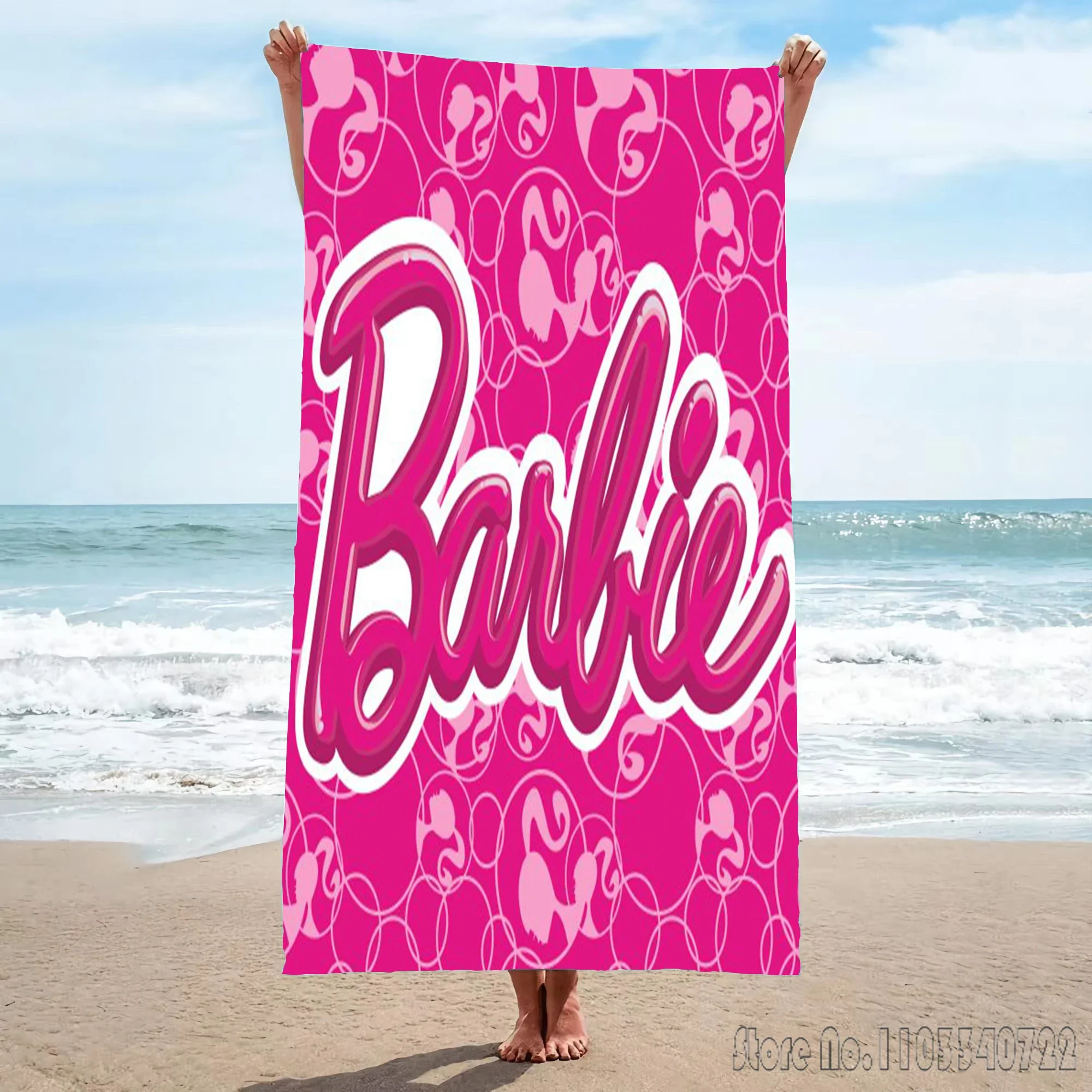 Barbie Princess Quick Dry Microfiber Bath Towels Microfiber Beach Swimming Towel Decor for Kids Gift 75x150cm