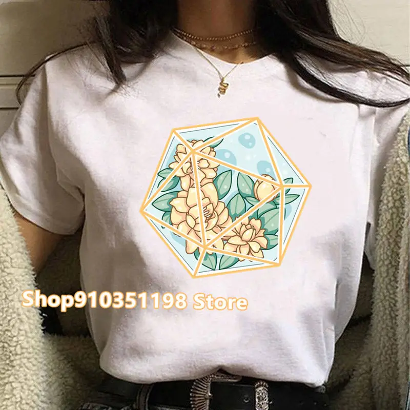 Flower Women Tshirts Summer Fashion T-Shirt Femme Harajuku Shirt White Short Sleeve T Shirt Female Streetwear Wholesale 2022