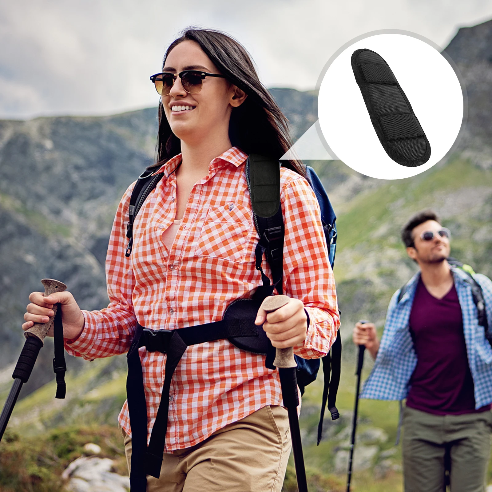 

Widened Backpack Shoulder Padded Cushion Strap Comfortable Decompression For Laptop Camera Bag Guitar Shoulder Strap Pad