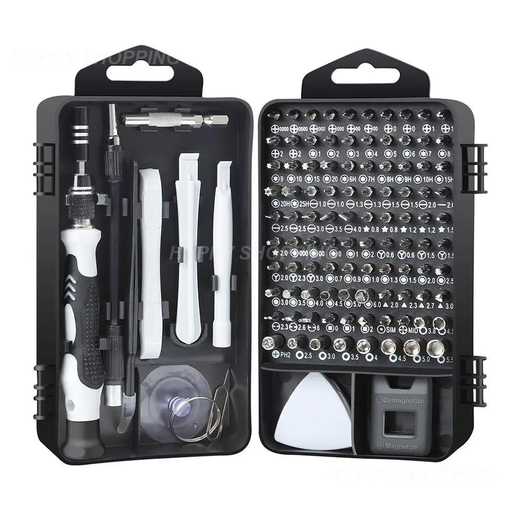 Precision Screwdriver Set,Repair Tool Kit with 118  Bits Magnetic Screwdriver Set for Computer,Laptop,Phone Etc.