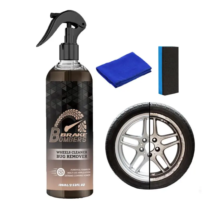 

Wheel Cleaning Spray For Rims Powerful Automotive Coating Spray For Wheel Portable Rim Cleaner For Preventing Moisture Salt Acid