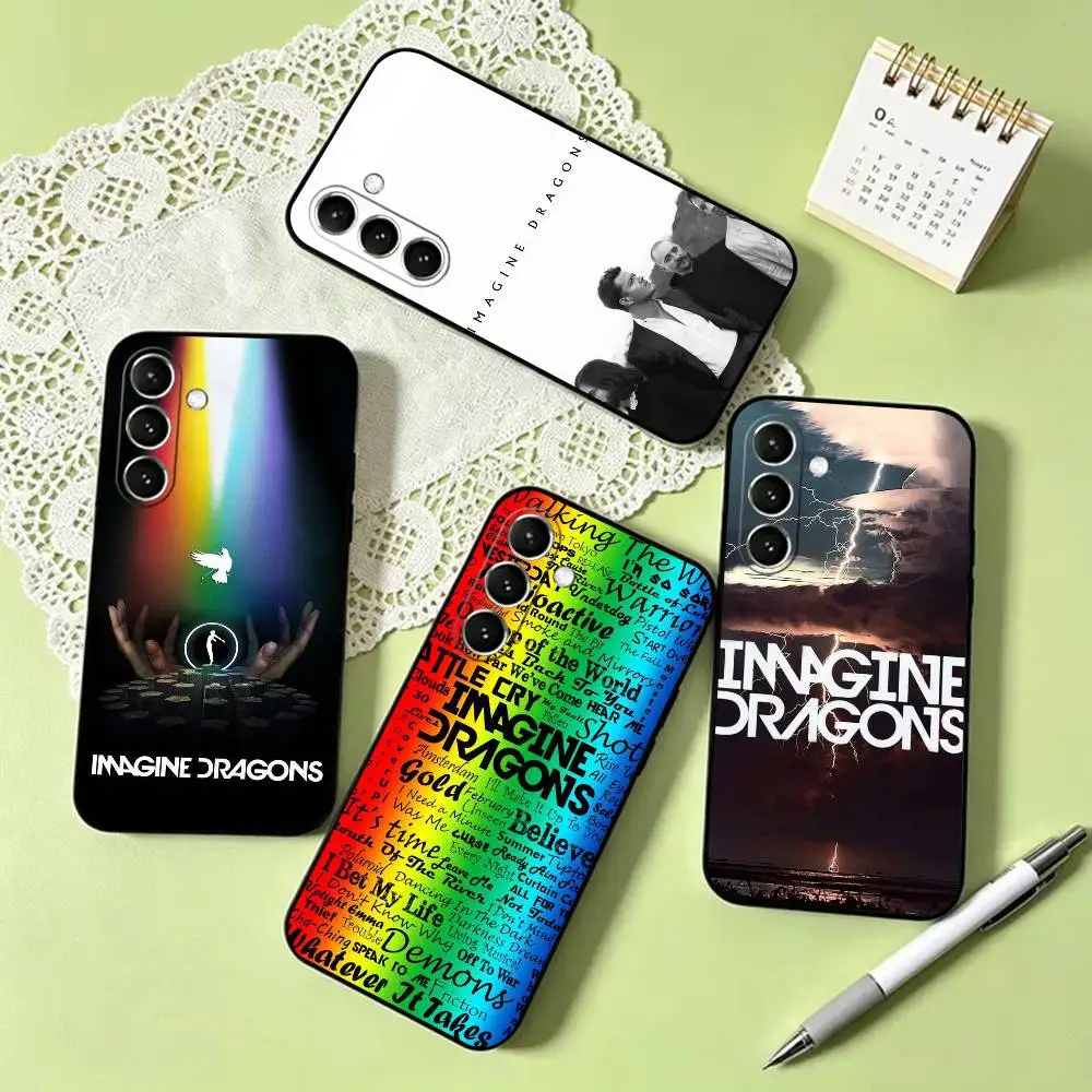 I-Imagine Dragons Loom Band  Phone Case For Samsung Galaxy A73,A72,A71,A70,A53,A52,A51,Soft Silicone Black Cover