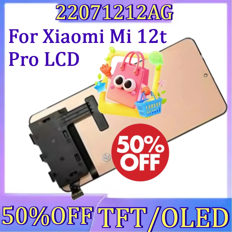 

For Xiaomi Mi 12t Pro LCD Display New TFT/OLED for Xiaomi 12T LCD 22071212AG Display Touch Screen Digitizer Assembly