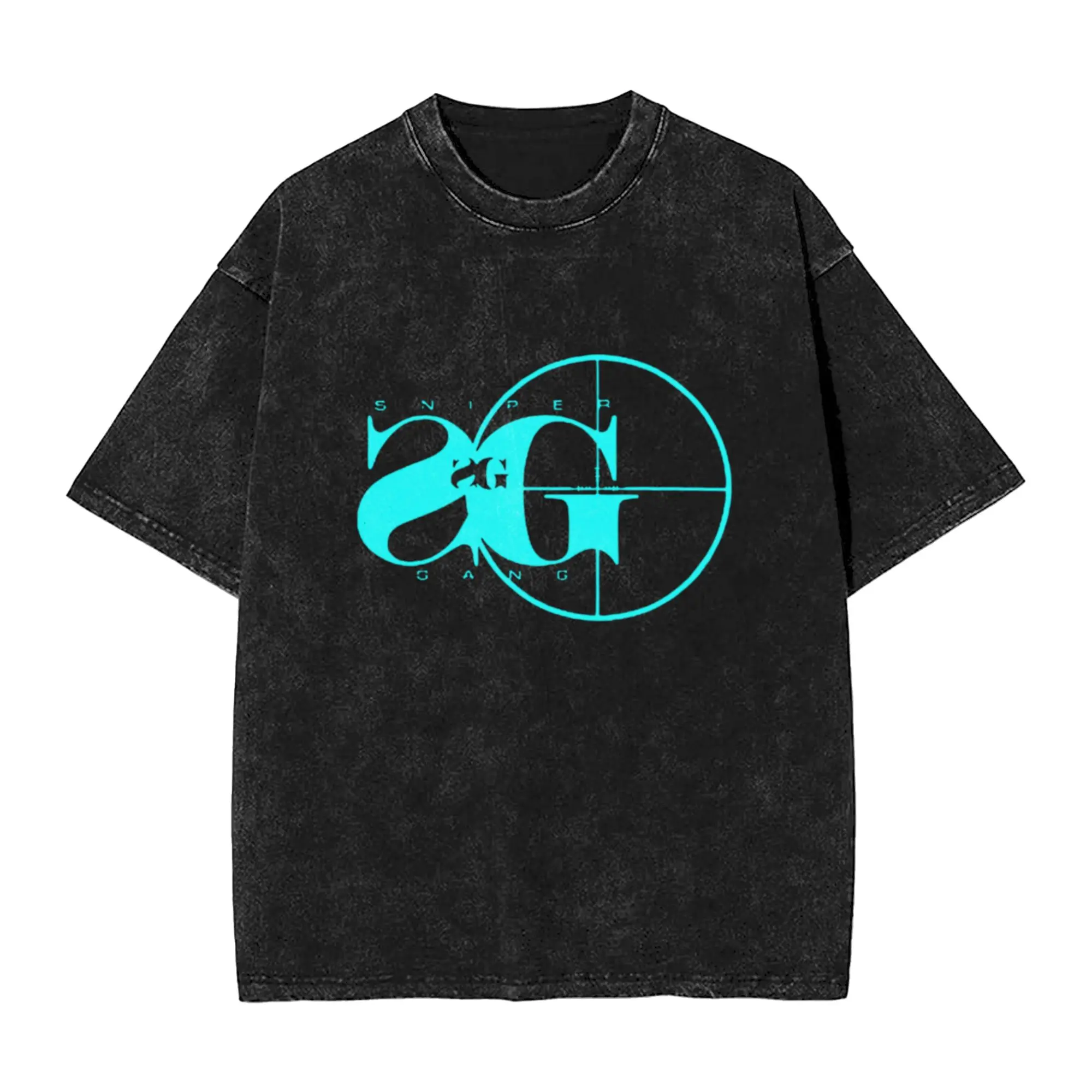 sniper gang Classic Stylish A T-Shirt Oversized Short Sleeve Men's Women's Cotton Tees Tops