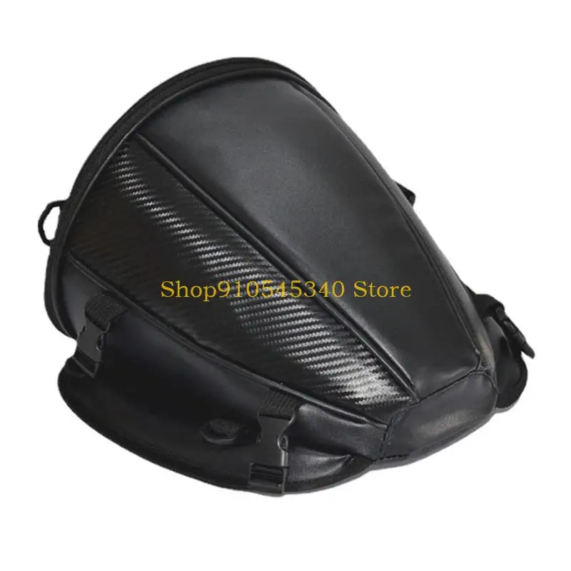 U2JA Quick Attach Multifunctional Motorcycle Side Bag Water Resistant Rear Storage With Quick Installation Nylon Construction