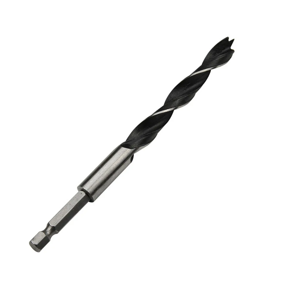 5Pcs High Speed Steel Woodworking Drill Bit Set Spiral Flute Durable Drill Bits for Metal Alloy Casting Iron Plastic