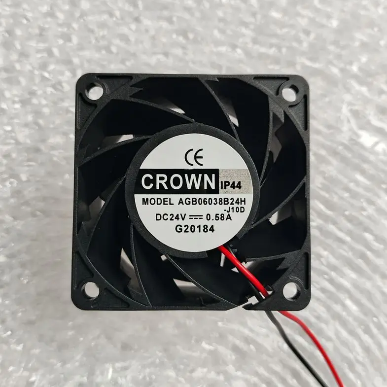 

CROWN AGB06038B24H DC 24 В 0,58 А 60x60x38 мм 2-проводной охлаждающий вентилятор для сервера