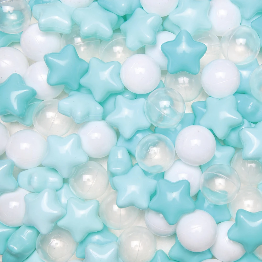 

150pcs Soft Plastic Crush Proof Ball Pit Balls for Kids White and Green Kids' Toy Ball & Indoor Toy Soft Toys,Ball Kids,Bath Toy