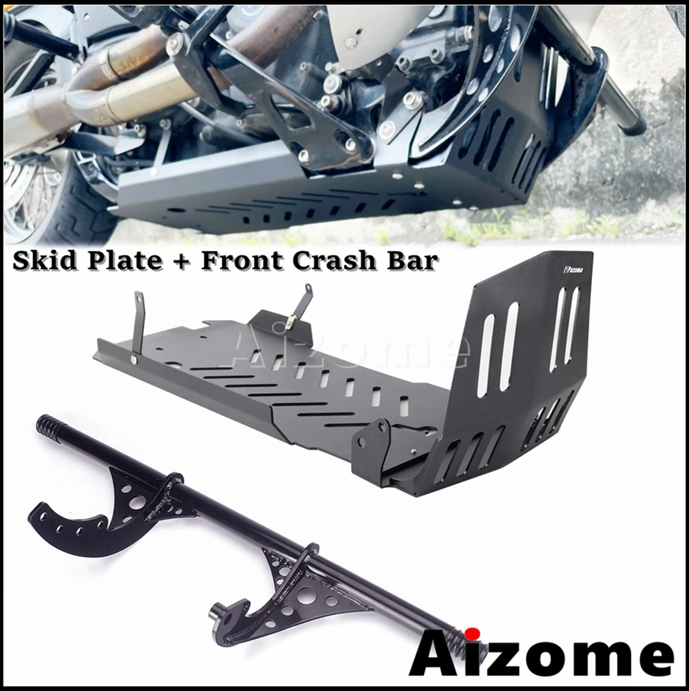 

Motorcycle Engine Guard Crash Bar Skid Plate Bash Frame Kit For Harley Softail Low Rider S ST Street Bob Standard FXST 2018-2023