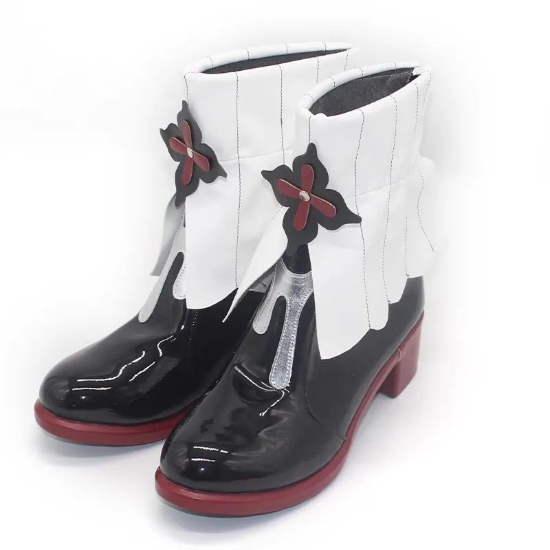 Honkai Star Rail Evernight March 7th Buty do Cosplayu Skórzane Botki PU Rekwizyt do Uniformu na Halloween Karnawał dla Kobiet i Mężczyzn