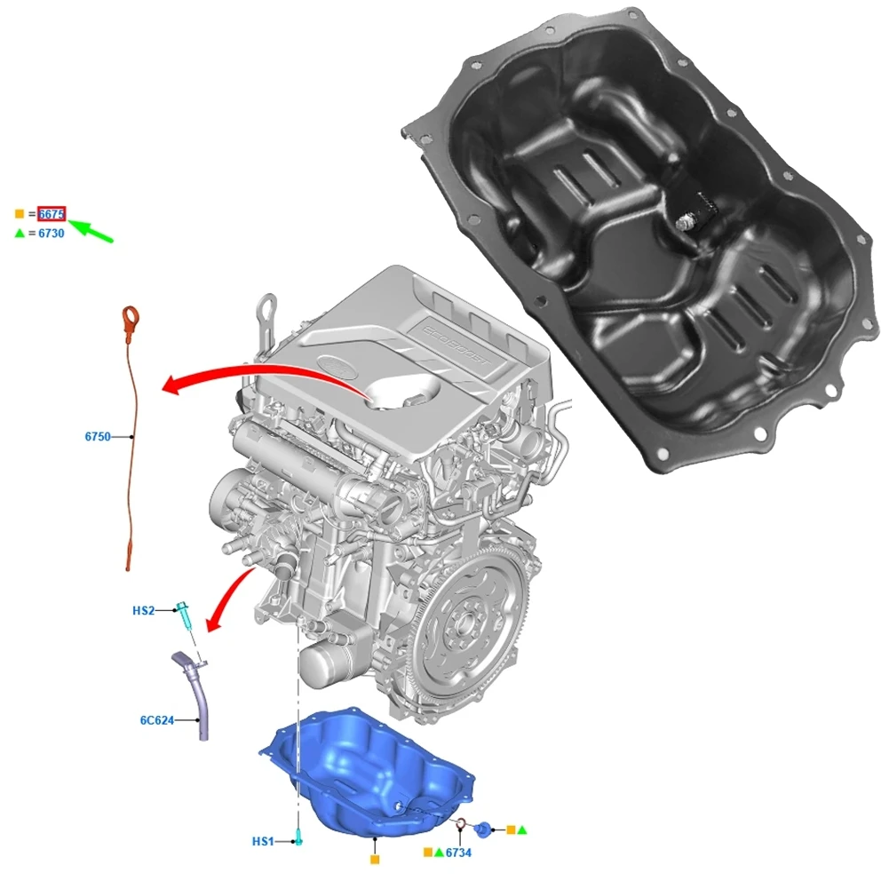 

5 Speed Transmission Oil Pan Shell JX6G-6675-BC JX6Z-6675-C For Ford Focus IV KUGA 1.5 Ecoboost JX6G6675BB JX6Z6675C