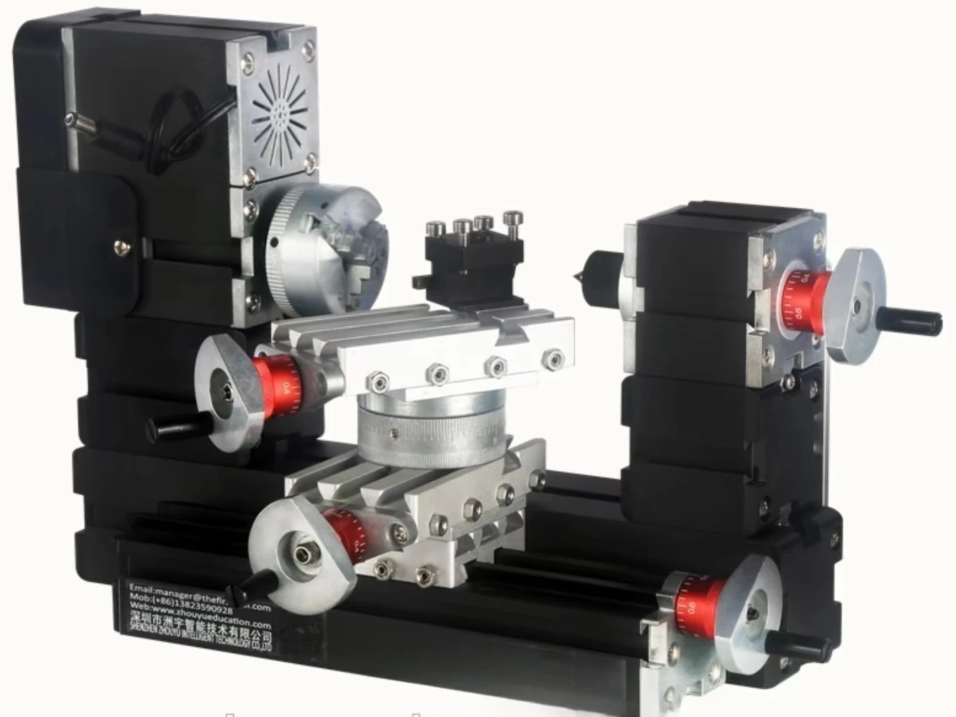 60W Metal Mini Rotating Lathe TZ20002MR for DIY Hobby Big Power Lathe 12000r/min Motor  Mini Lathe Machine