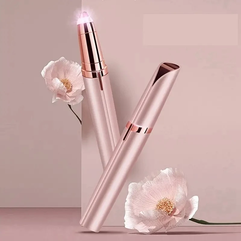 USB rechargeable portable LED electric eyebrow trimming pen, suitable for male and female eyebrow trimming tools