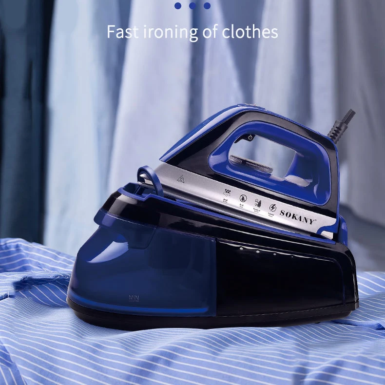 2400W High Power Handheld Garment Steamer - 1.2L Large Capacity Continuous Steam Iron for Heavy Duty Home & Commercial Use