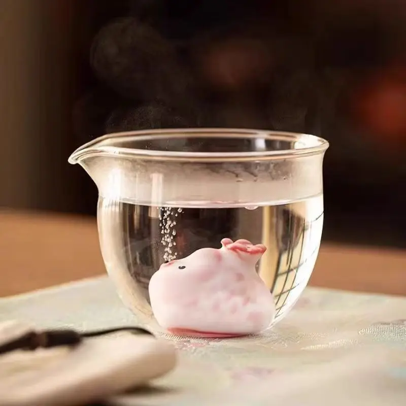 Cartoon Ceramic Tea Cup Little Fish Bubbles Under Bottom Funny Teacup Porcelain Water Cups Mug