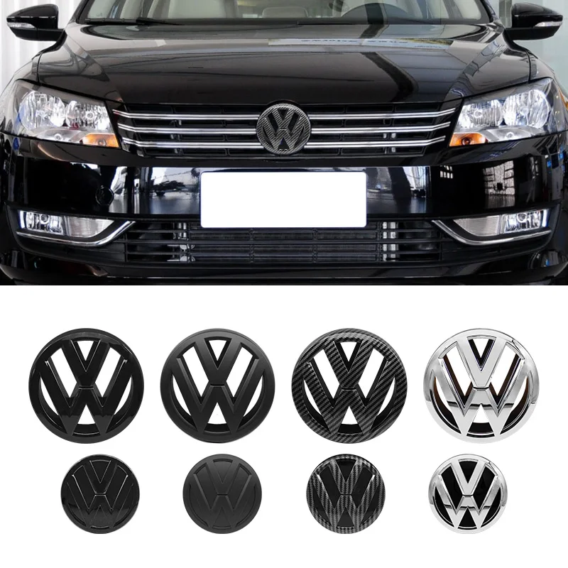 VW شعار سيارة التصميم شارة هود الجبهة سياج خلفي الجذع شعار ل Volkswagen PASSAT B6 B7 2011-2015 باسات B8 2016-2018 ملحق