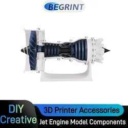 For Bambu Lab 3D Printing DIY Creative Model Jet Engine Model components Standard parts Kit Gifts 3D Printer Accessories