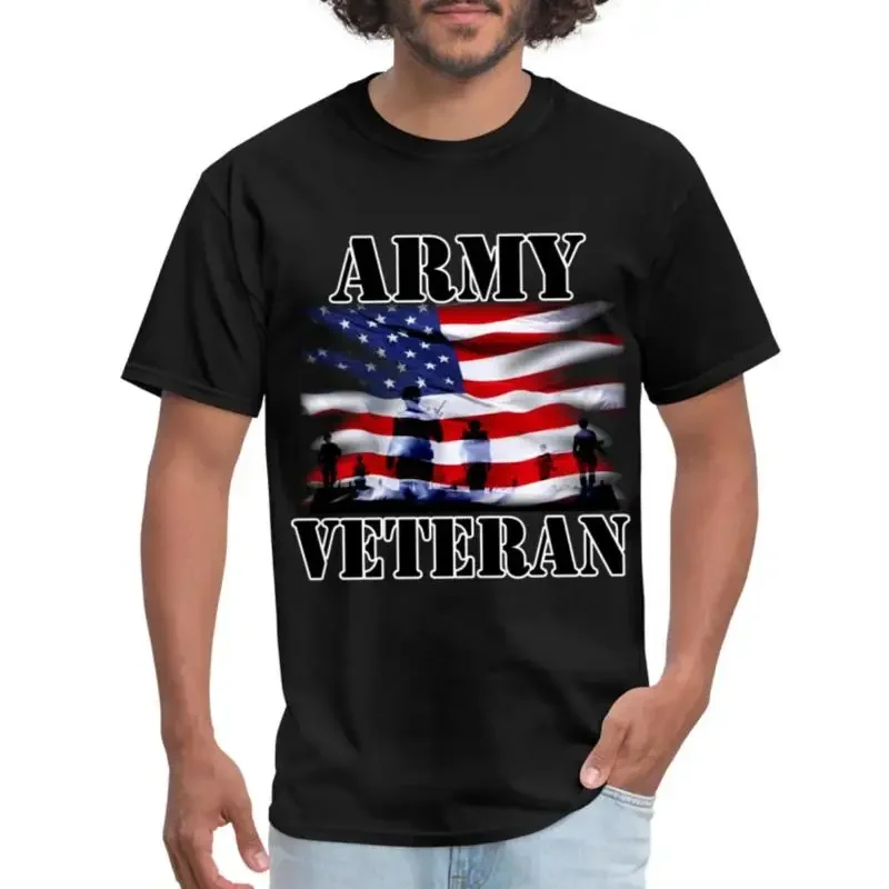 Army Veteran Star Spangled Banner Soldiers Men's T Shirt