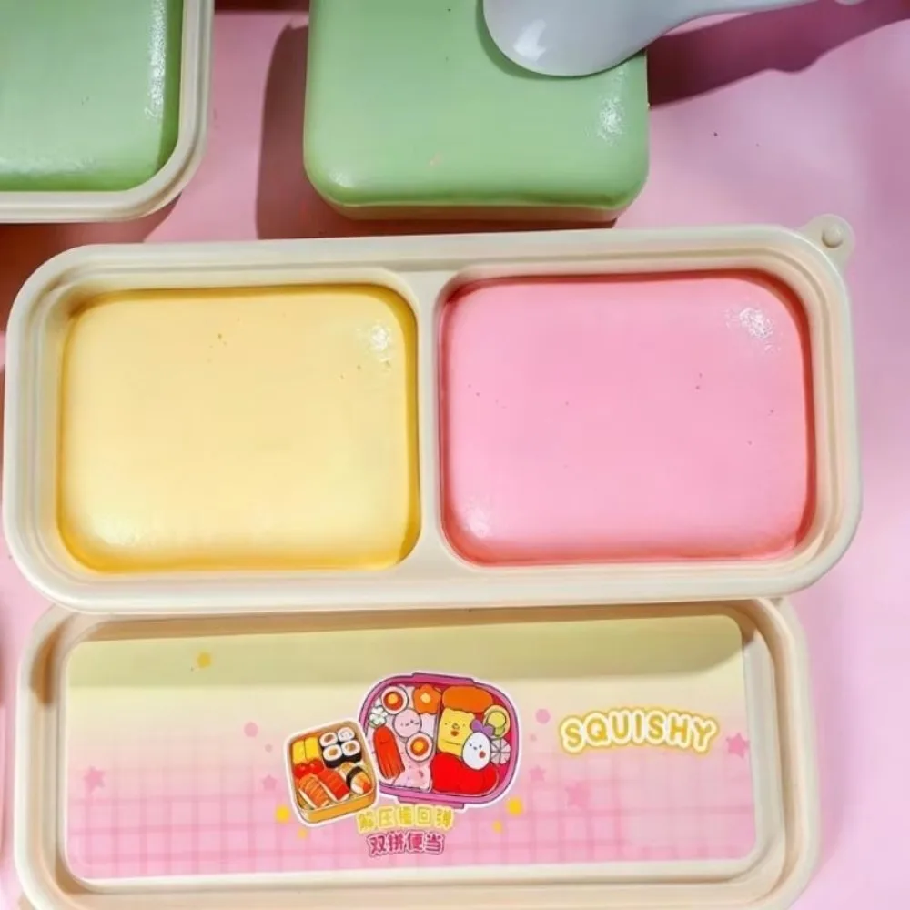 Creative Sticky Box Cake Squishy Toy Anxiety Relief Kneading Slow Rebound Fidget Toy Super Soft Comfortable