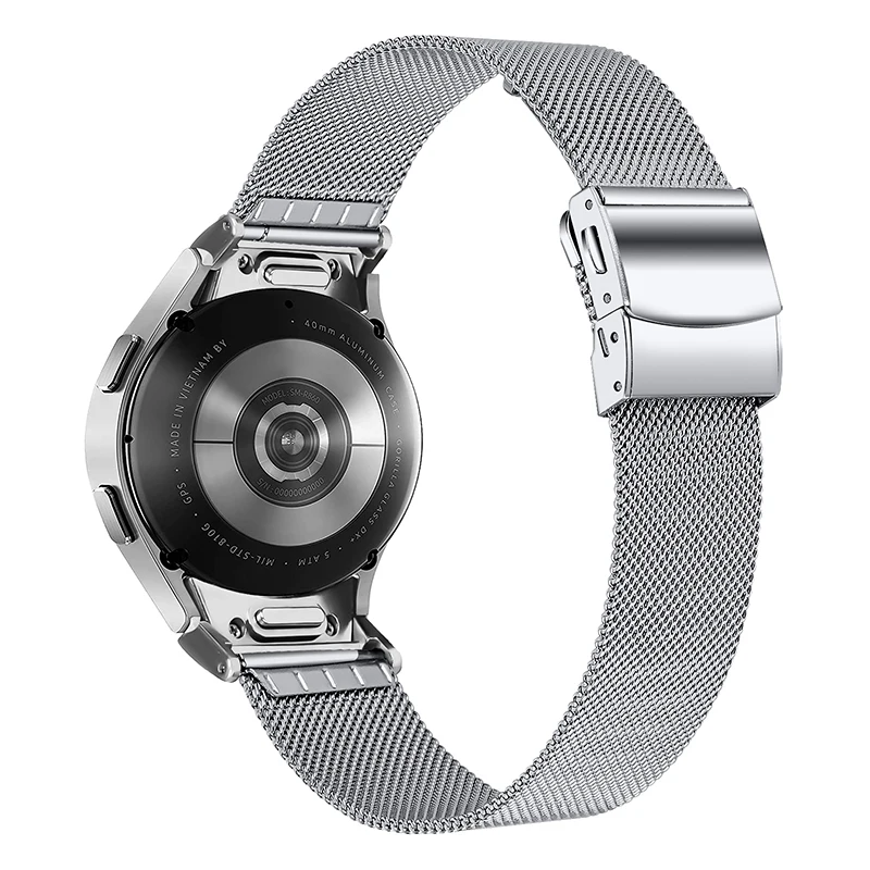 

For Samsung Galaxy Watch4 40mm / 44mm / Watch4 Classic 42mm / 46mm / Watch 5 40 / 44mm Milanese Watch Strap Stainless Steel Watc