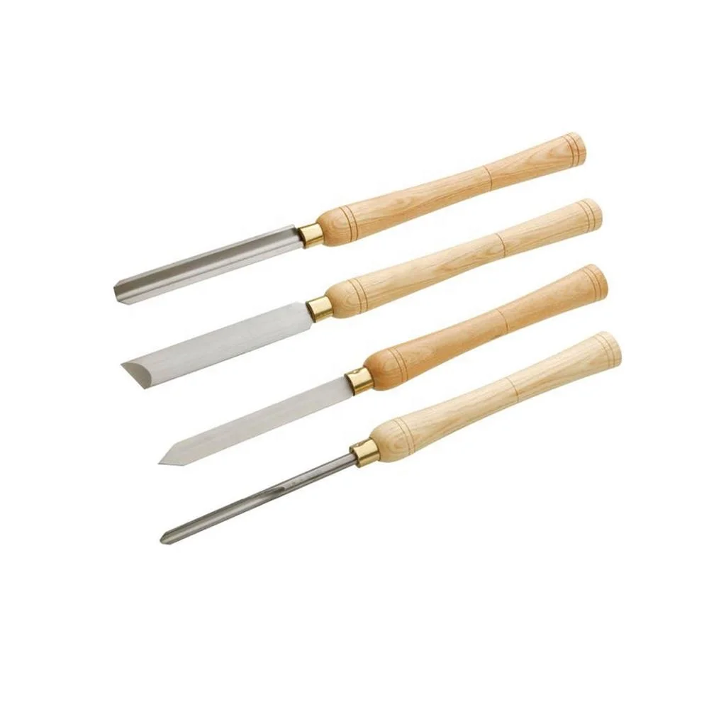 Hot Sale 4-piece HSS Wood Lathe Turning Chisel Set #LCO4