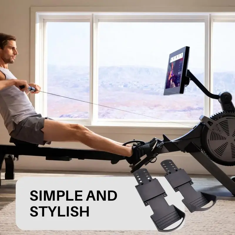 2 قطعة آلة التجديف استبدال دواسات القدم عدم الانزلاق آلة بيضاوية الشكل الدواسات المنزل داخلي رياضة التجديف دراجة القدم الدواسات