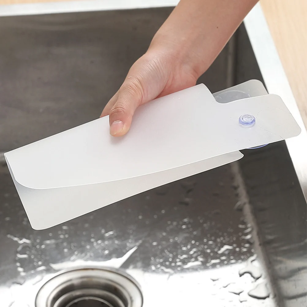 

4Pcs Kitchen Sink Water Shield Not Easy to Deform Child Safe Splash Guard for Stove Kitchen Sink-Splash Guards