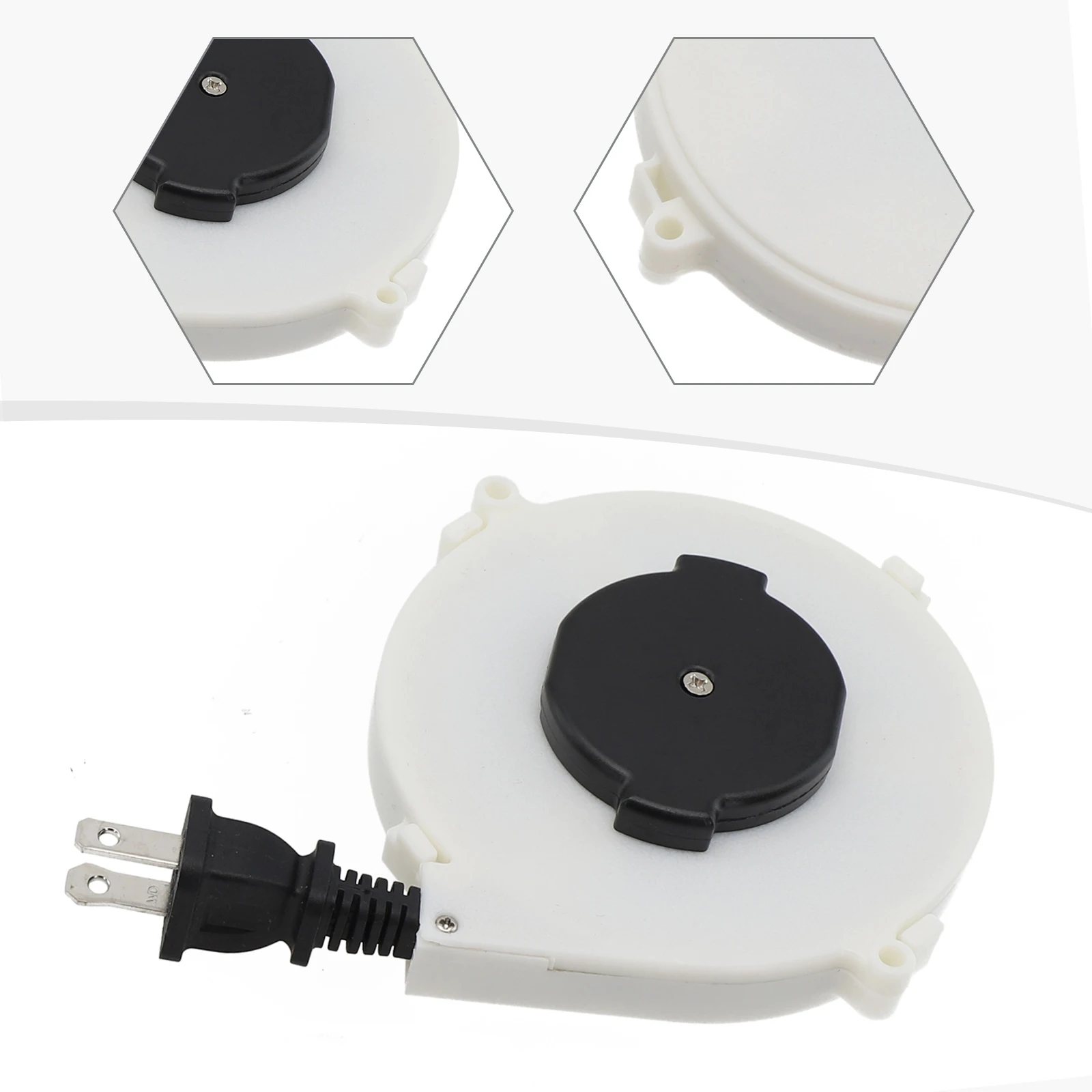 Carretel de energia para acampamento, carretel de energia retrátil automático, caixa telescópica, resistente ao desgaste, design retrátil automático, fio de pvc