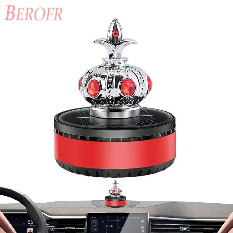 Car Solar Air Freshener Diffusers Automatic Rotation Esential Oil Diffuser Dashboard Camouflage Helicopter Ornament Remove Odo