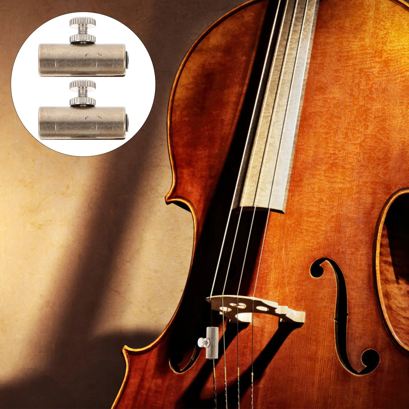 

2Pcs Wolf Note Adjustable Cello Parts Instrument Accessory Premium Mute for Suppressing Unwanted Wolf Tone