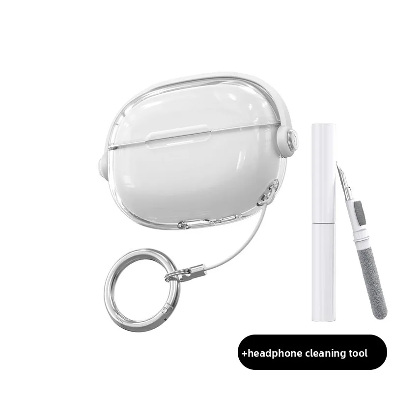 Security Lock Transparent Cover For Redmi Buds 8 Pro Case Cute Color Clean Earphone Case For Redmi Buds 6 Pro Phone Holder