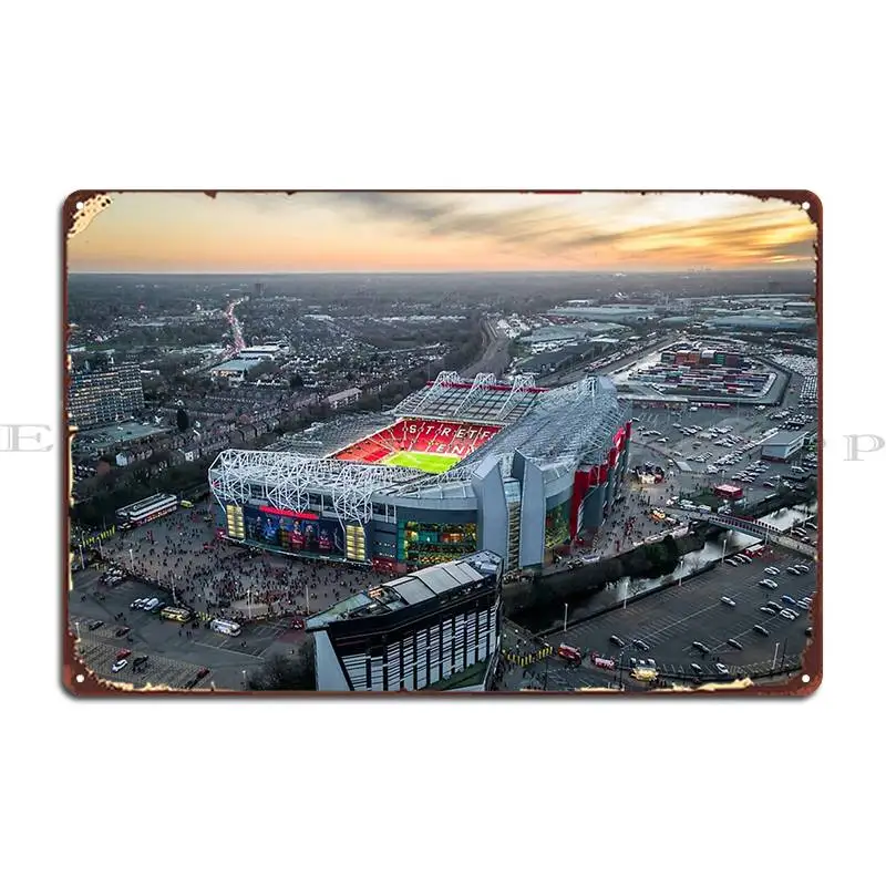 Old Trafford Metal Plaque Poster Personalized Customized Pub Plates Club Wall Cave Tin Sign Poster